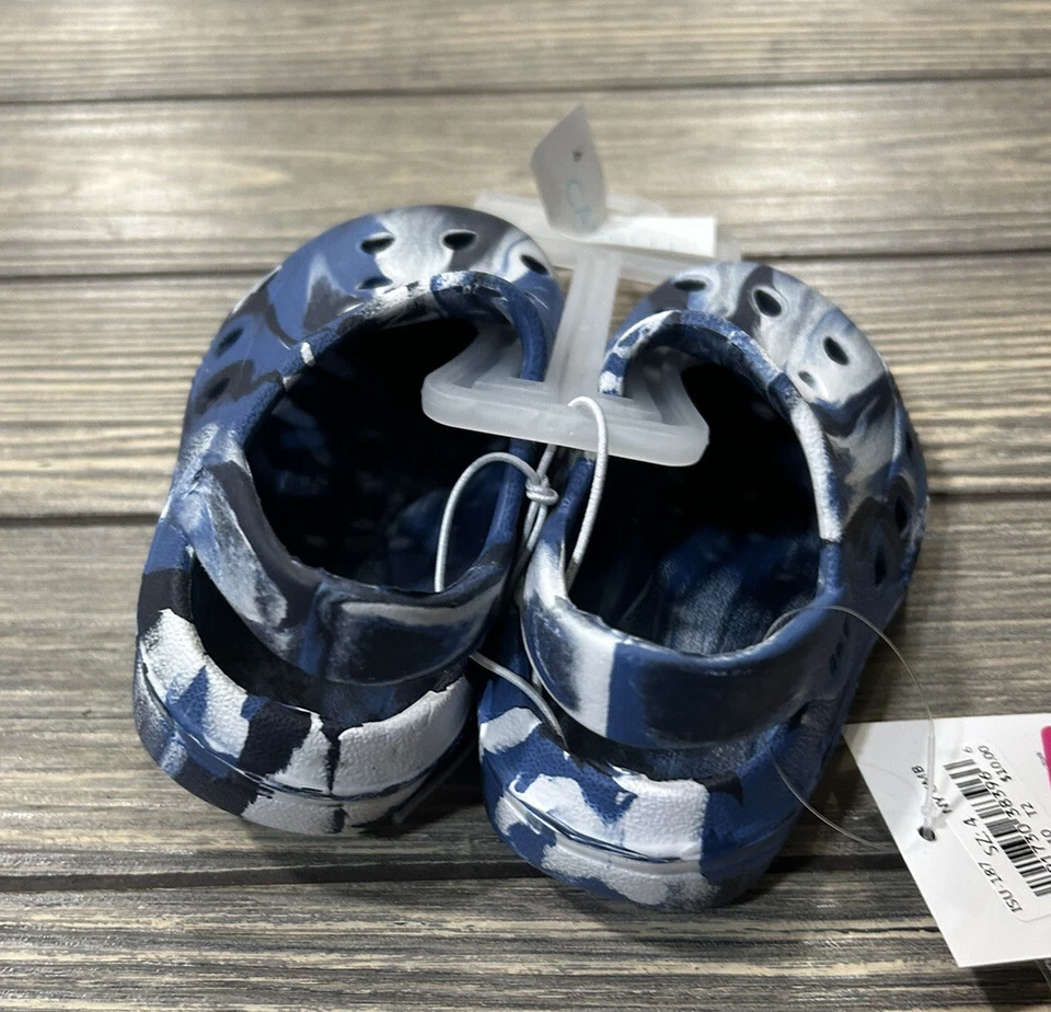 Capelli New York Blue White Slide On Summer Shoes Toddler 4 NWT - Image 3 of 4