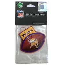 New NFL Minnesota Vikings Sport Scent Hanging Gel Air Freshener