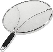 BergKoch Splatter Screen for Frying Pan - 13 Inch Stainless Steel Grease Splatte