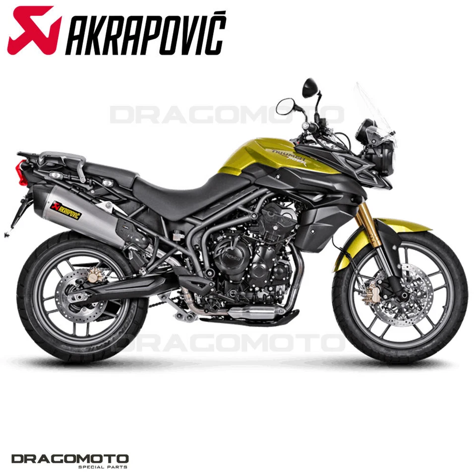 TRIUMPH TIGER 800 2011-2015 Scarico AKRAPOVIC Titanio S-T800SO1-HZAAT Foto 2 de 4