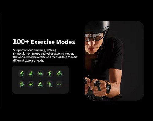 Montre Connectée Ultra Homme Écran GPS, Fitness, Multisports, Santé - Zdjęcie 9 z 9
