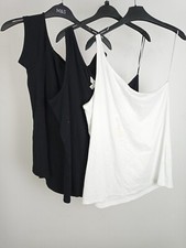 M&S Women's One Shoulder Off Shoulder Tops Bundle x 3 Size 20 Black White NEW F2