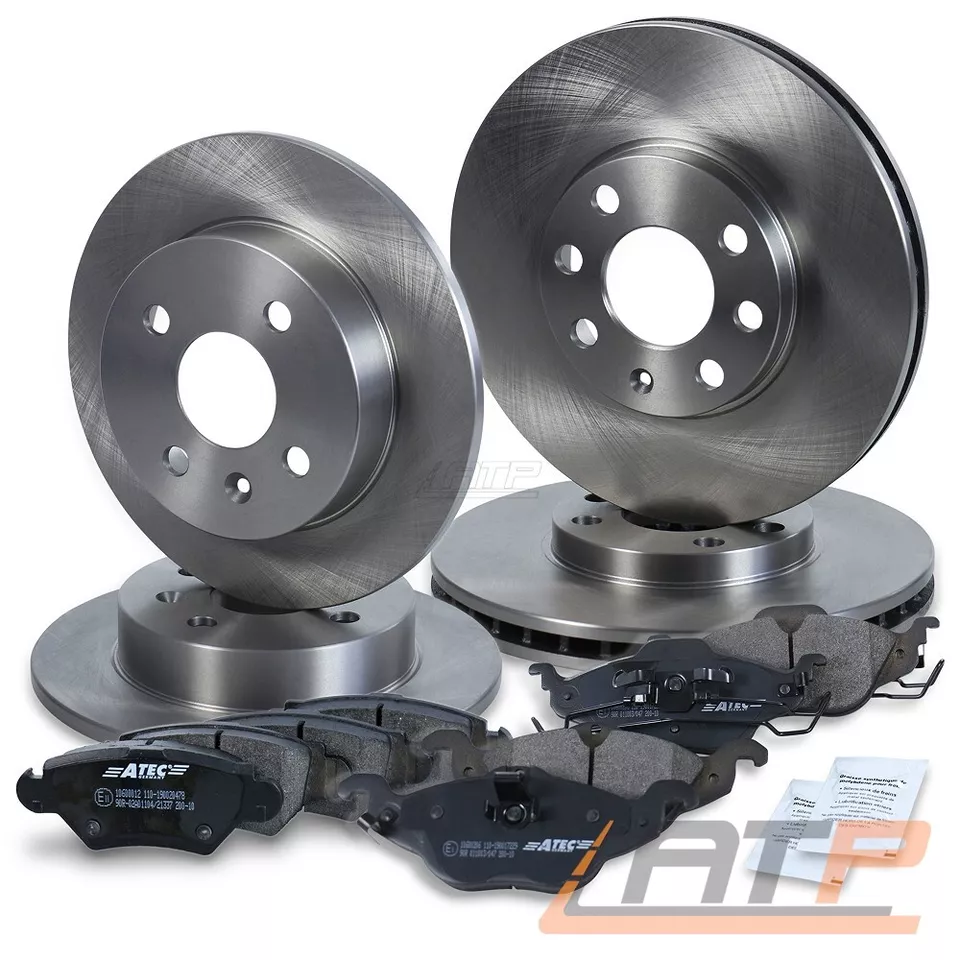 BREMSSCHEIBEN + BREMSBELÄGE BREMSKLÖTZE VORNE + HINTEN FÜR OPEL ASTRA G