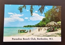 BARBADOS Old Postcard Paradise Beach Club An Informal Hotel Sandy Beach Barbados