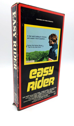 Easy Rider VHS Tape 1987 Motorcycle Cult Classic Collectable Slip Case Cover !