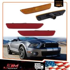 For 2010-2014 Ford Mustang OE-Style Lens Front & Rear Side Marker Light Kit 4PCS