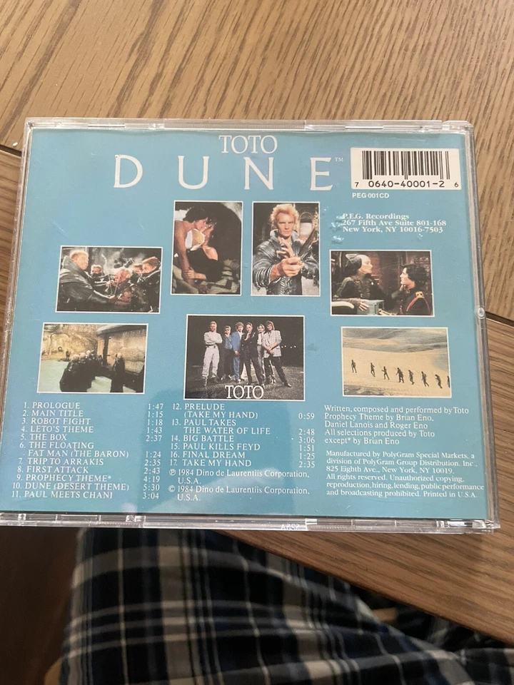 Dune CD Soundtrack Score by Toto - Imagem 2 de 2