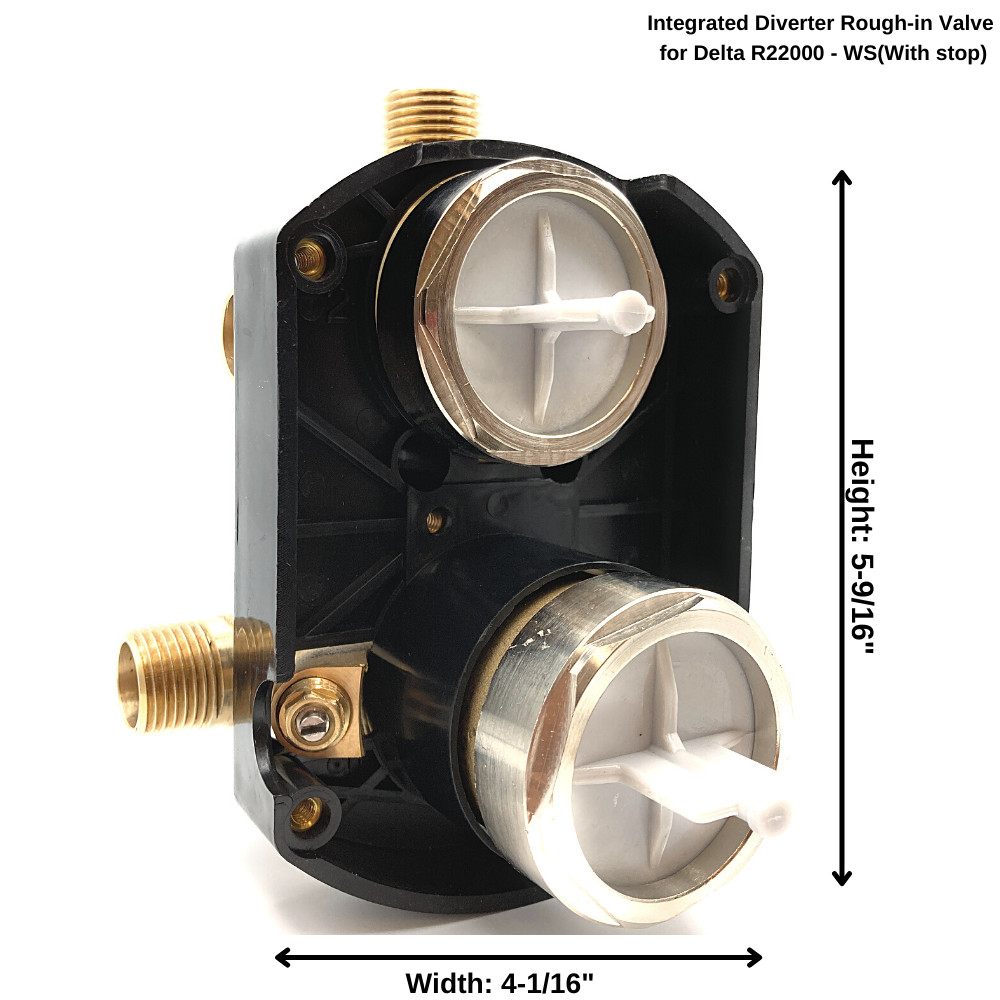 Integrated Diverter Rough in Valve for Delta R22000 - WS (With Stop)