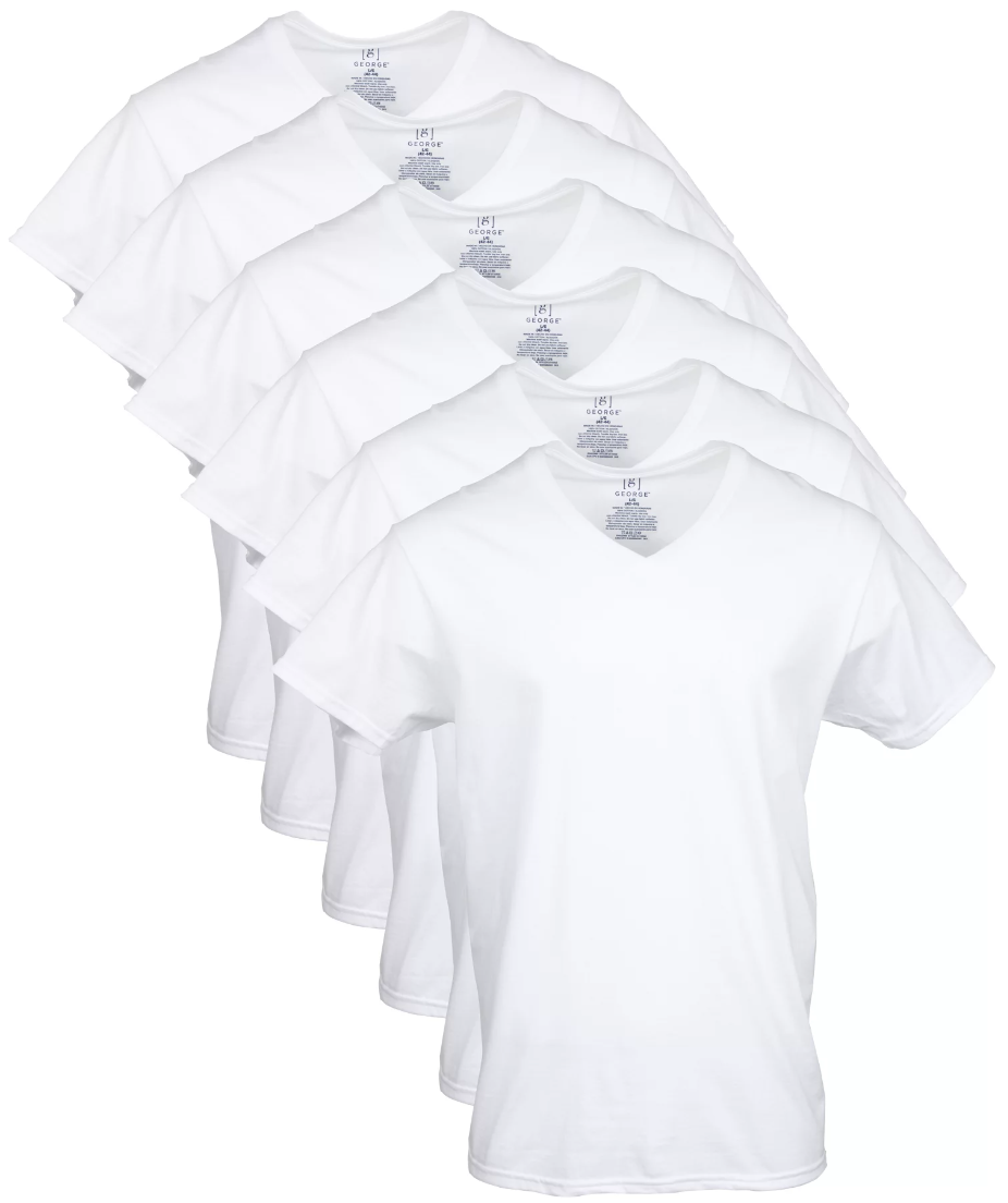 Men's VNeck Moisture Wicking Tshirts Ringspun Cotton