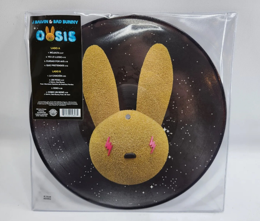 Bad Bunny J Balvin Oasis Picture Disc Vinyl Record LP - NEW SEALED