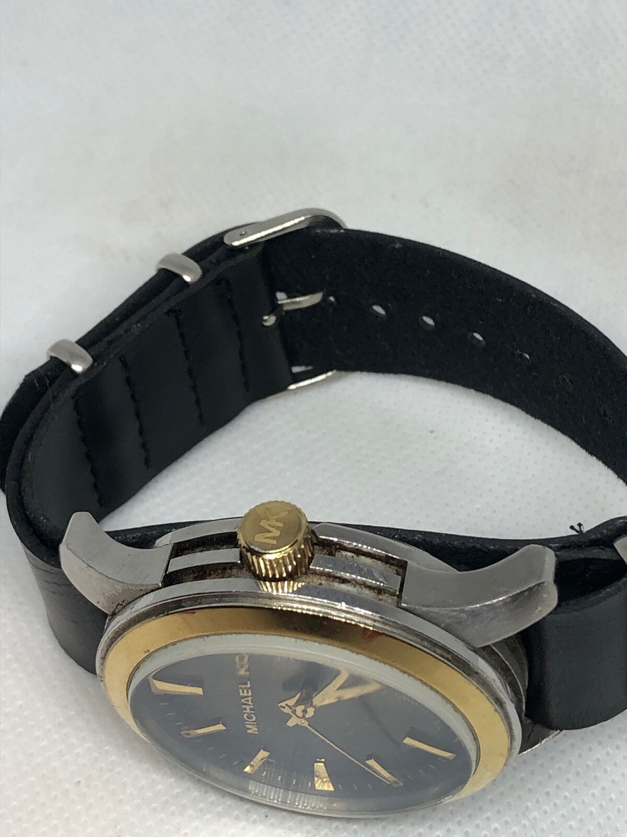 MICHAEL KORS MK7064 Men\'s Black Leather Analog Dia s-l400.jpg main image 3