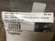 NIB LOT 20 AMAT 3880-01038 WASHER LKG SPLIT #5/8 .203W X .162THK SST SHIPSAMEDAY