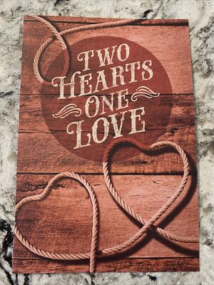Two Hearts One Love So Grateful For You 5.5 x8  Hallmark Greeting Card