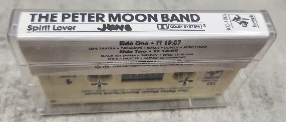 The Peter Moon Band – Spirit Lover 1984 Hawaiian Music Cassette Tape Kanikapila Foto 4 de 4