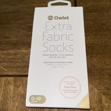 Owlet Sock for Smart Sock 3 Baby Monitor Fits 0 to 18 Months Socks Only 2 Size