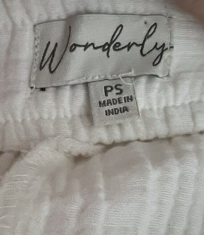 Wonderly White Gauze Pants Womens Size Petite Small P/S 100 Cotton eBay