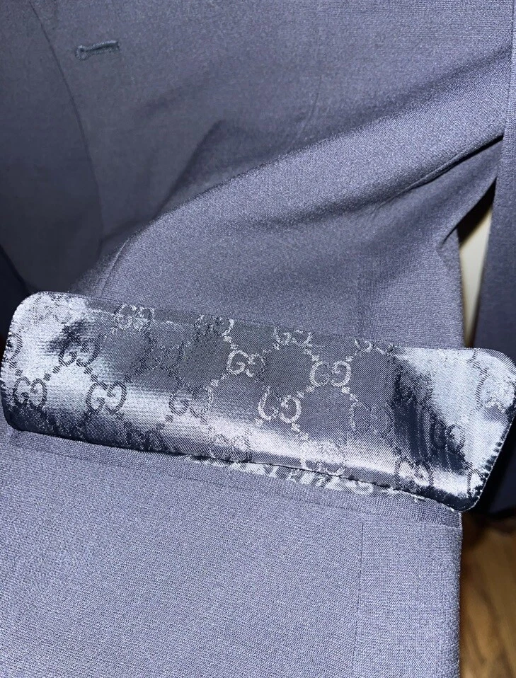 Gucci Giacca Blazer Uomo Lana Navy