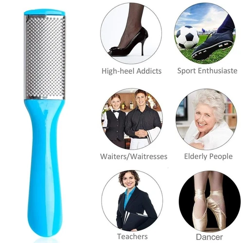 8x Foot Rasp Callus Remover Scrubber Hard Dead Rough Skin Dual Pedicure Feet Kit - Picture 6 of 7