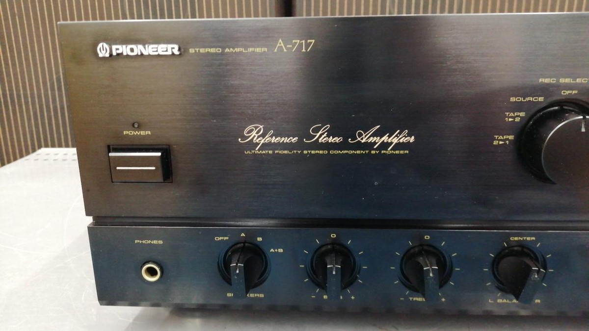 Pioneer A717 ステレオアンプ PIONEER A-717 Stereo Pre-Main Amplifier Black Operation