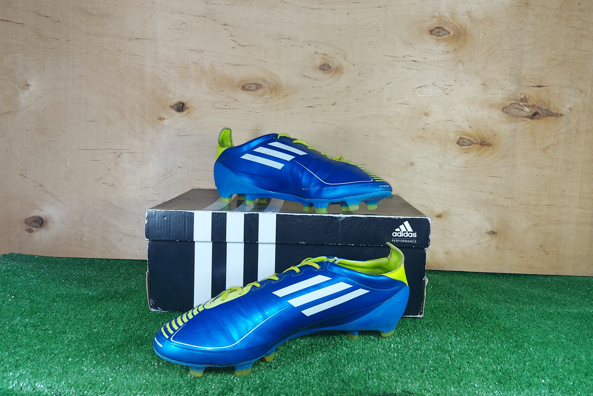 Adidas adizero F50 synthetic FG G40340 Blue boots Cleats mens