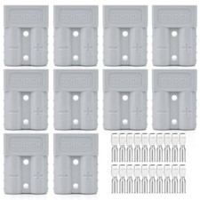 50Amp 6-10 Gauge Battery Cable Quick Connect/Disconnect Connector Plug Kit fo...