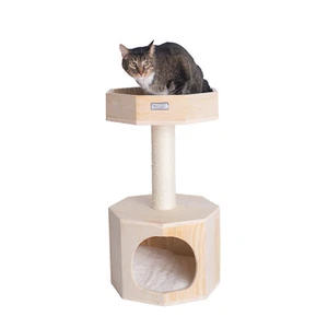 Armarkat Pin Ecossais Premium, véritable arbre de chat en bois, 29" Modèle haut S2906