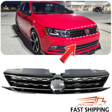 Fits 2015 2016 17 2018 Volkswagen Vw Jetta Front Bumper Chrome Grille Mesh Grill