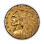1909 G$2.50 Indian Head Gold Quarter Eagle - Luster - AU - SKU-G5032