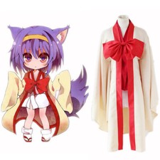 Anime NO GAME NO LIFE Hatsuse Izuna Cute Costume Cosplay Dress S,M,L,XL:f