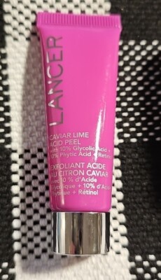 Lancer Caviar Lime Acid Peel 0.25 fl.oz. travel size glycolic phytic retinol