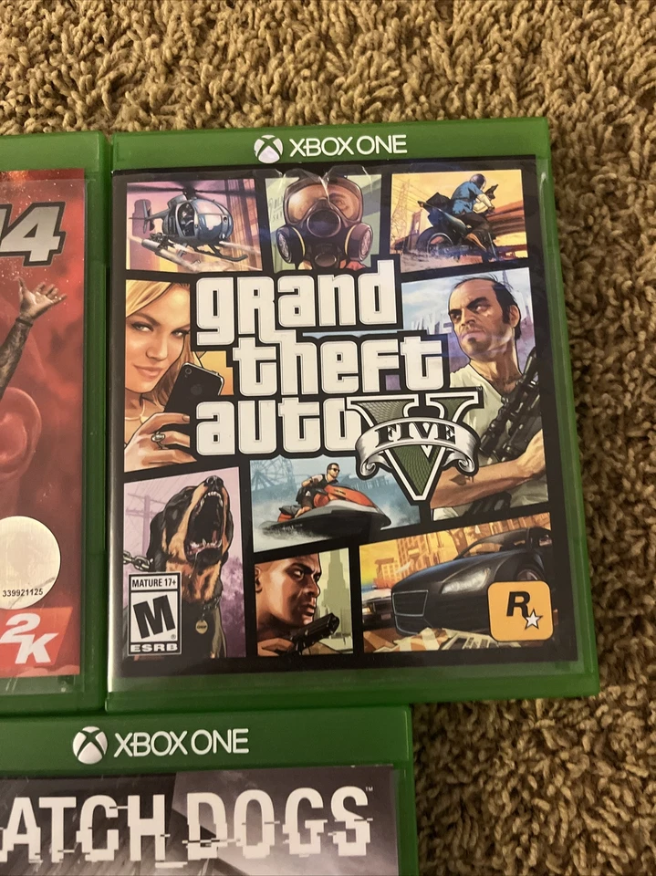 XBOX ONE Games Lot Of 5 Call Of Duty NBA 2K14 GTA V Destiny Watch Dogs PREOWNED - Image 4 of 4