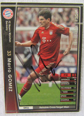 Mario Gomez -- signiert -- Panini WCCF Card Bayern München DFB VfB Stuttgart