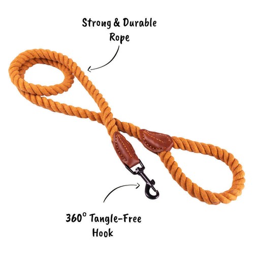 AllPetSolutions Strong Rope 4ft Dog Lead Durable Braided Training Lead - Picture 2 of 70
