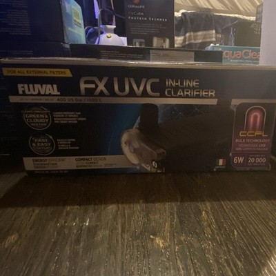 Fluval FX UVC In-Line Clarifier 6W for External Filters, 400 gal/1500 L