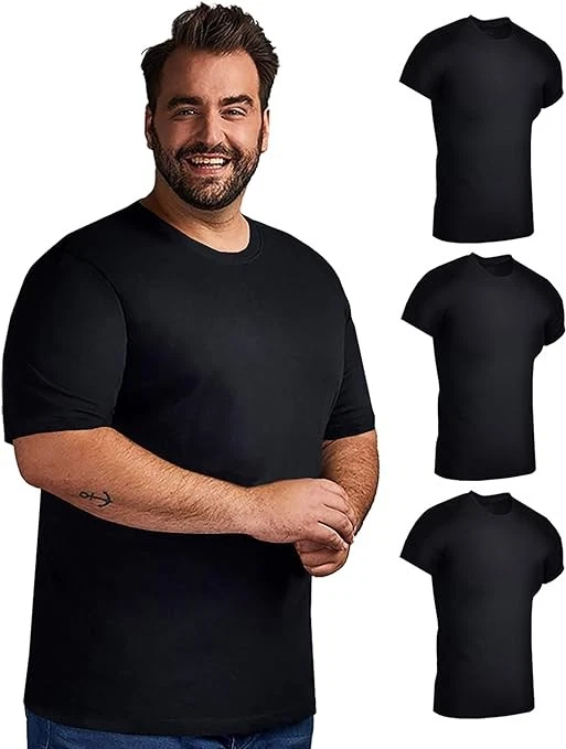 BILLIONHATS 3 Pack Mens Cotton Short Sleeve Lightweight T-Shirts (XXX-Large)
Opens in a new window o