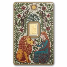 1 gram Gold Bar - PAMP Suisse Una & The Lion (In Assay w/ Sleeve) IN STOCK