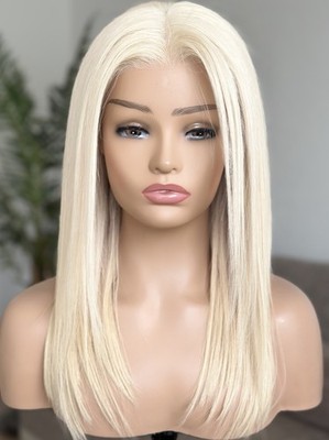 Echthaar Perücke | Hellblond  |Ohne Kleben | Lace Wig