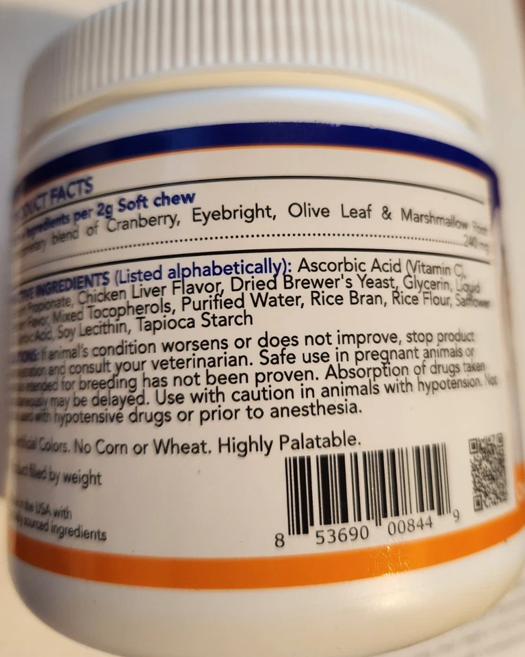 2 x Angels' Eyes Natural Plus Tear Stain Soft Chews Chicken Flavored 90 each can - Image 3 of 4