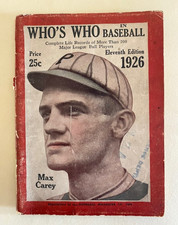 1926 WHO'S WHO IN BASEBALL ELEVENTH EDITION COMPLETE LIFE RECORDS 200 MLB PLAYER