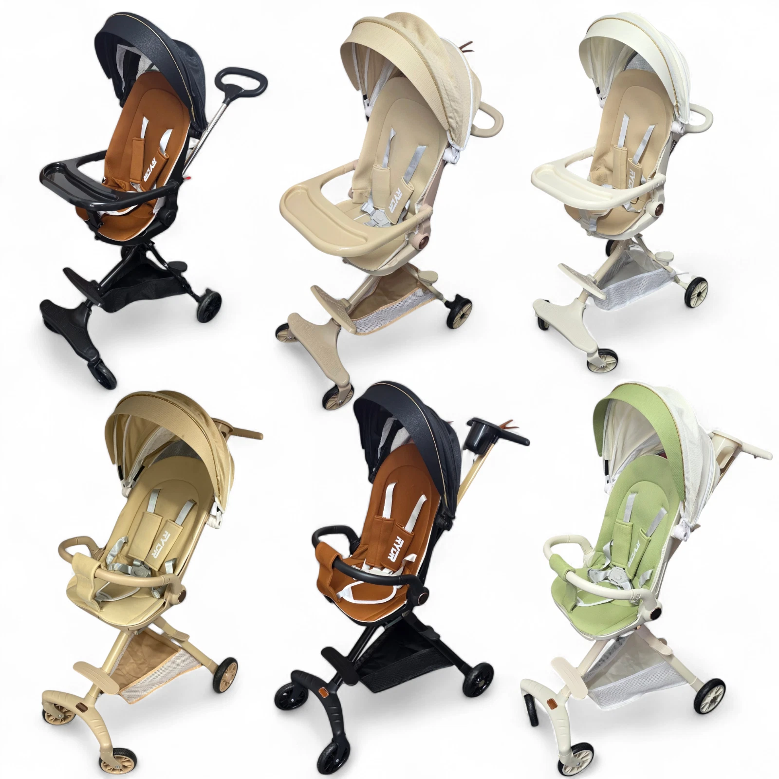 RYDR Baby Pushchair with 360° Rotating Seat Foldable Compact Travel Buggy Pram
Opens in a new window