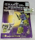 Vintage 1984 Transformers Constructicon Mixmaster Full Card Back & Sticker Sheet