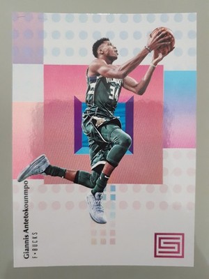 2017-18 Panini Status Giannis Antetokounmpo #50 Milwaukee Bucks N NBA Basketball