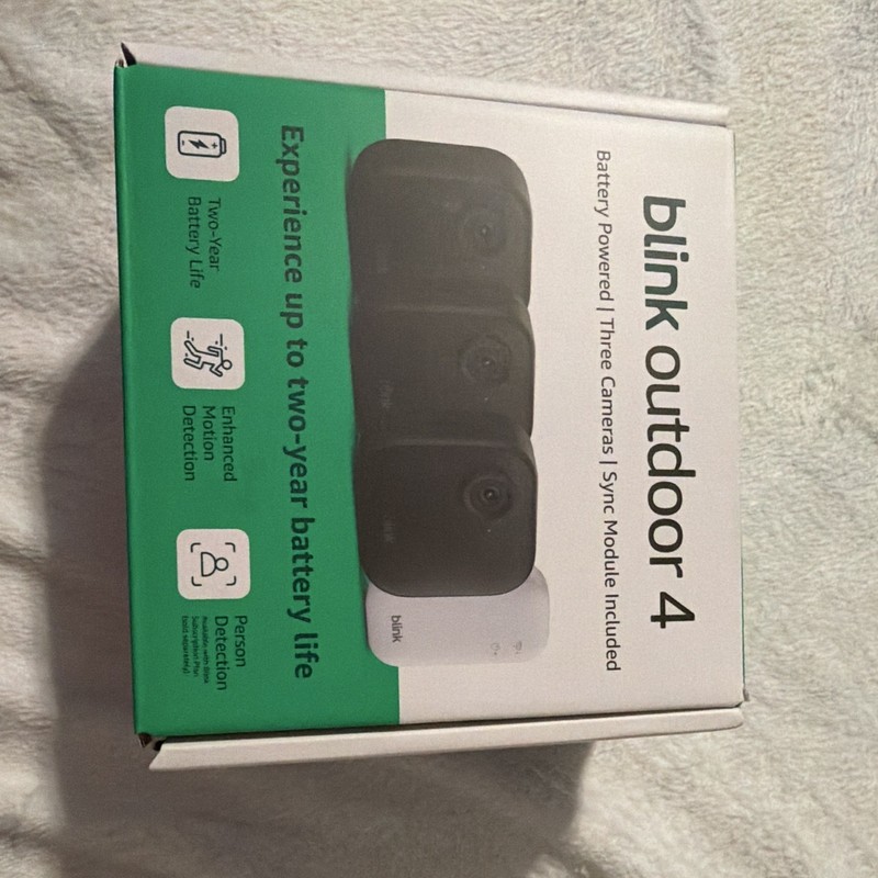 Blink Outdoor 4 3-Pack Wireless Battery 1080p Cameras Motion/Person Alexa