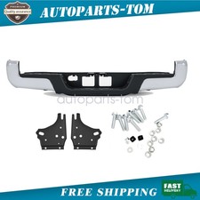 For Toyota Tacoma 2016-2023 Chrome Rear Step Bumper Assembly Wo Sensor Holes