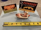 Vintage Toy Outboard Motor Collection Mercury Evinrude Signs And Pedal Car/boat