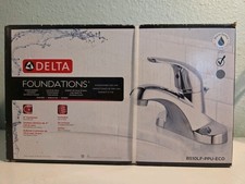 Delta B510LF-PPU-ECO  Single Handle 4" Centerset CHROME Bathroom Faucet