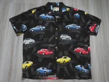 Paradise Found Nissan Z Men's Hawaiian Aloha Rayon Shirt XL Men Pre Owned