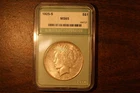 1925-S Peace Dollar $1 NTC Certified Choice Uncirculated Super original!
