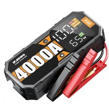 4000a Car Jump Starter Portable Battery Booster Jumper Box 65w Fast Charger 12v