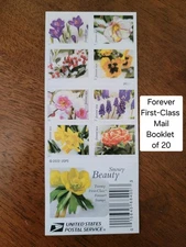 Snowy Beauty POSTAGE STAMPS. Scott#5727-36. Booklet of 20